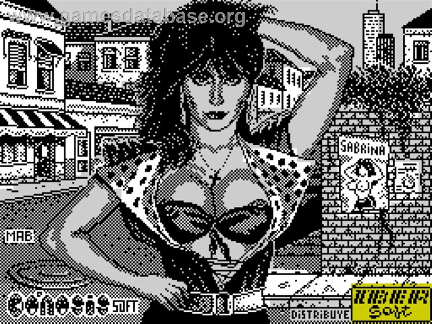 Sabrina - Sinclair ZX Spectrum - Artwork - Title Screen